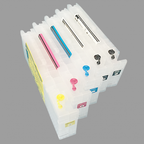 KIT  DE CARTUCHOS VACIOS (5 COLORES) PARA PLOTTER SURECOLOR SC SERIE T DE 700ml CON CHIP