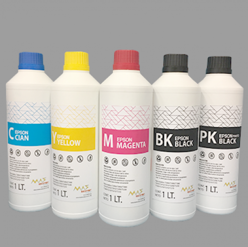 KIT DE 5 LITROS DE TINTA (5 COLORES) PARA PLOTTER SURECOLOR SC SERIE T